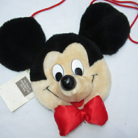 ★ビンテージ★Mickey Mouse★ミッキー★フェイスポーチ★バッグ★ショルダー★ぬいぐるみ★人形★オールド★ディズニー★ミッキーマウス★DISNEY★