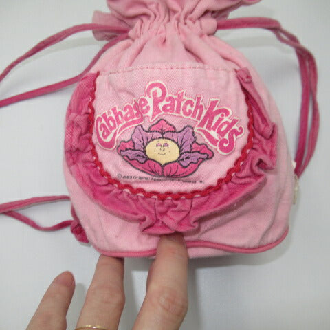★80's★Cabbage Patch Kids★Cabbage doll★Drawstring bag★Girl★Doll★Figure★Baby★Pink 