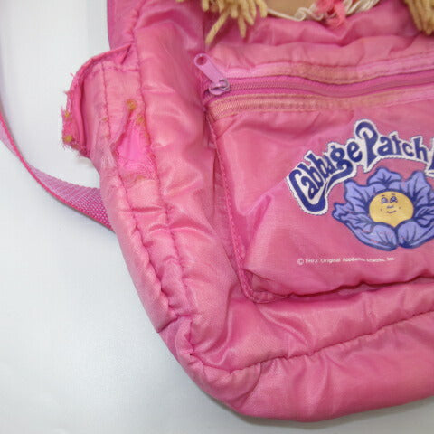 ★80's★Cabbage Patch Kids★Cabbage Doll★Backpack★Bag★Pink★Girl★Doll★Figure★Baby★ 