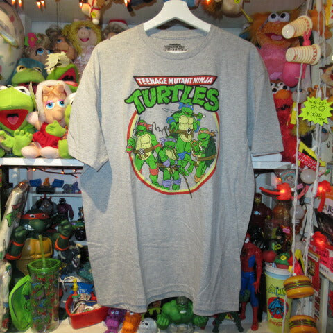 TEENAGE MUTANT TURTLES★ニンジャ・タートルズ★Tシャツ★ぬいぐるみ★人形★フィギュア★Lサイズ★グレー★