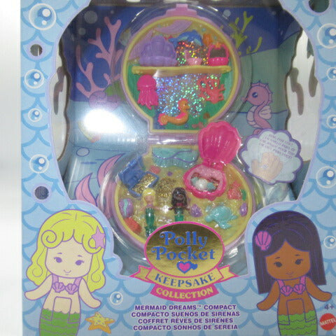 復刻版★ビンテージ　レプリカ★Polly Pocket★ポーリーポケット★Mermaid Dreames Compactコンパクト★人形★フィギュア★ままごと★ドールハウス★KEEPSAKE COLLECTION