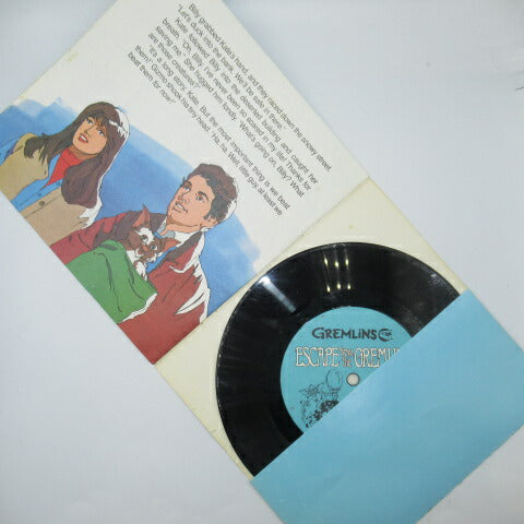 This is a picture book with a record! Vintage★80's★1984★Gremlins★STORY3★GREMLINS★Gizmo★Figure★Doll★16 pages 