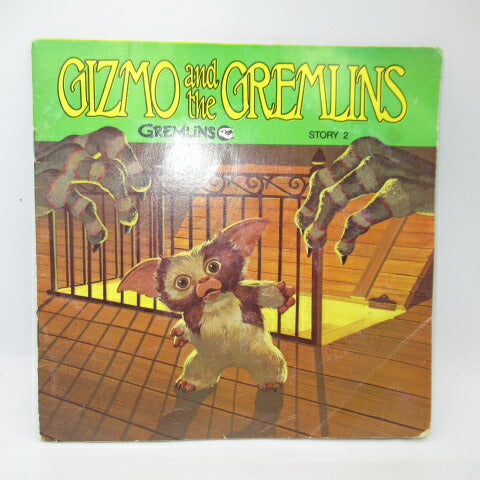 This is a picture book with a record! Vintage★80's★1984★Gremlins★STORY2★GREMLINS★Gizmo★Figure★Doll★16 pages 