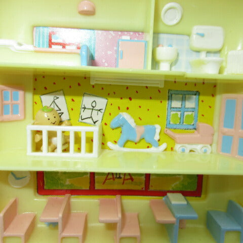 90's★ビンテージ★Polly Pocket★ポーリーポケット★コンパクト★人形★フィギュア★ままごと★ドールハウス★四角★イエロー