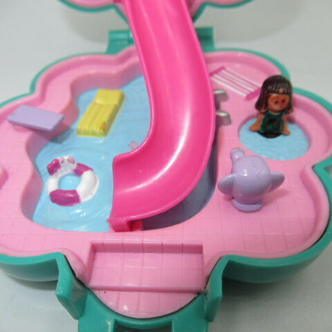 90's★Vintage★Polly Pocket★Polly Pocket★Compact★Doll★Figure★Playhouse★Dollhouse★Flowers★Green 